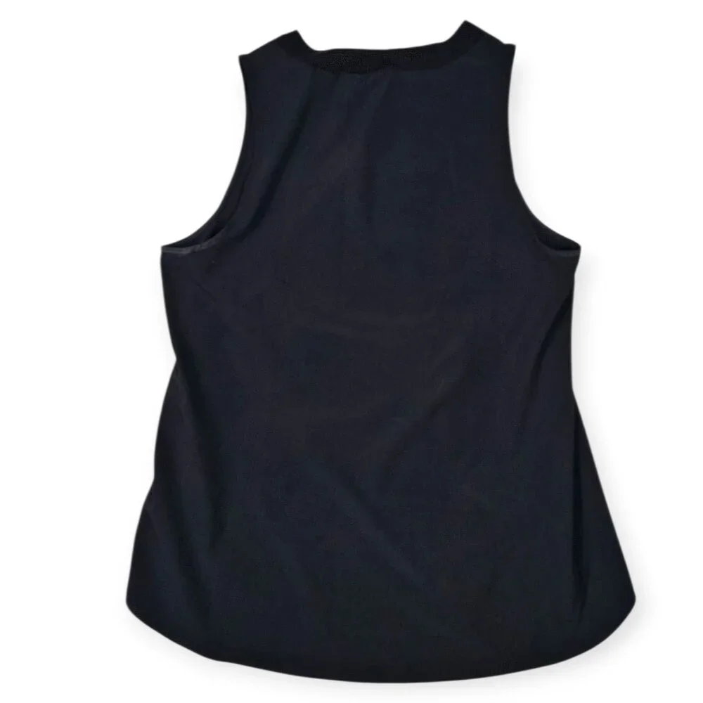 Athleta Black Performance Tank Top - Women's Small - Ribbed Trim - Picture 2 of 10